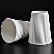 Cargar imagen en el visor de la galería, Taza de papel de café con pared ondulada revestida y revestida de 12 oz / 350 ml