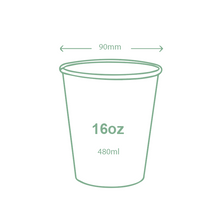 Cargar imagen en el visor de la galería, Vaso kraft marrón de doble pared de 16oz / 480ml