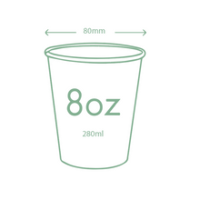 Cargar imagen en el visor de la galería, Taza blanca caliente de 8oz / 280ml