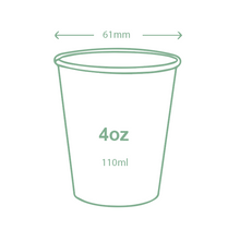 Cargar imagen en el visor de la galería, Taza blanca caliente de 4oz / 110ml
