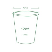Cargar imagen en el visor de la galería, Vaso de doble pared blanco de 12 oz / 400 ml