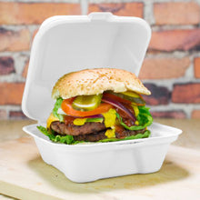 Load image into Gallery viewer, Bagasse burger box - 6in
